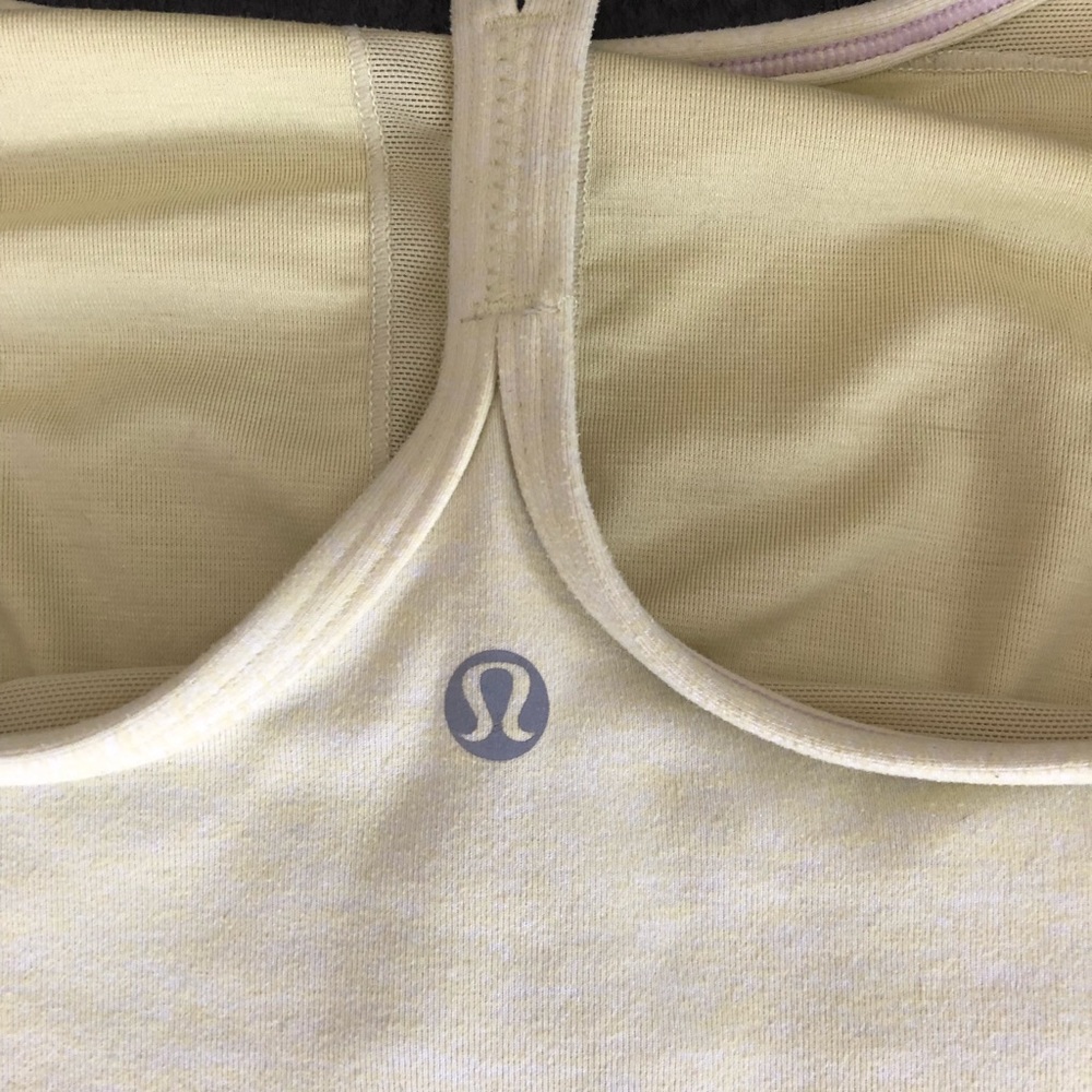 Lululemon light green tank with shelf bra - Picture 3 of 4